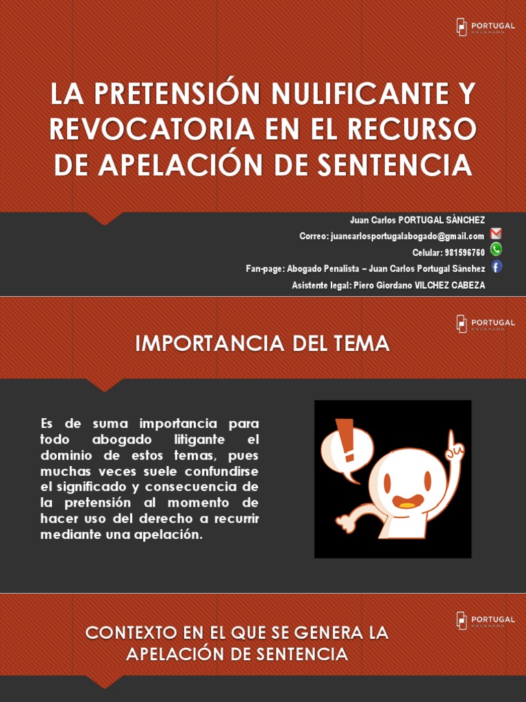 12 La Pretensión Nulificante y Revocatoria en El Recurso de Apelación ...