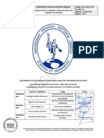 Reglamento de Actividades Extracurriculares