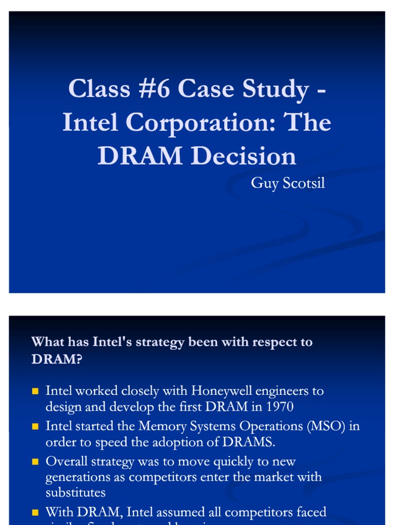 Intel case study ppt picture