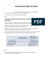 Administración de Operaciones - Conceptos Clave y Herramientas para la Gestión Eficiente de Procesos