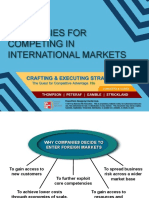 Strategies For Competing in International Markets