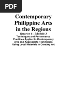 Contemporary Philippine Arts in The Regions: Quarter 4 - Module 3