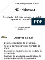 CC54Z - Hidrologia. Precipitação_ definição, métodos de medição e grandezas características. Universidade Tecnológica Federal do Paraná