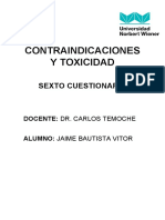 Contraindicaciones y Toxicidad