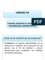 UNIDAD VII - Control de Los Sistemas de Informacion