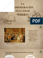 Administraciòn en La Edad Moderna