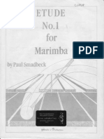 ETUDE #1 FOR MARIMBA BY PAUL SMADBECK