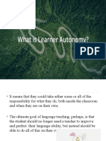 Strategies for Developing Learner Autonomy