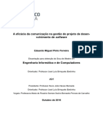 A Eficácia Da Comunicação Na Gestão de Projeto de Desenvolvimento de Software