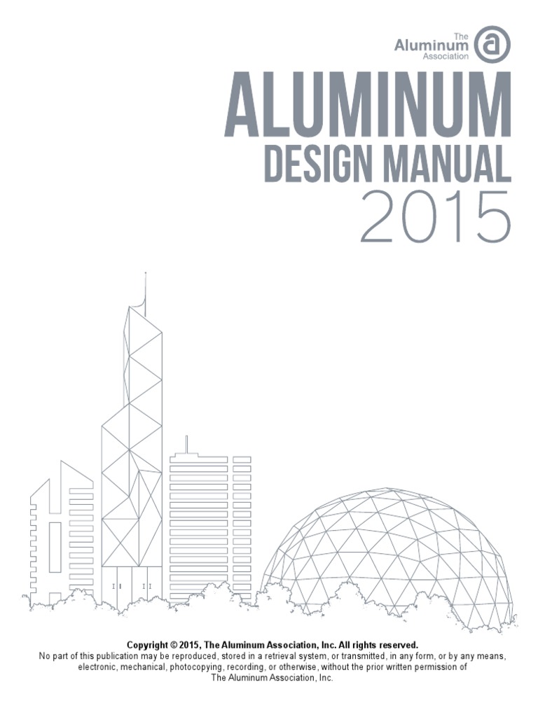 Aluminum Design Manual 2015 PDF Strength Of Materials Structural