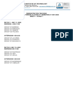 DEMONSTRATION TEACHING SCHED