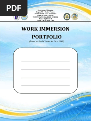 Work Immersion Portfolio Editable