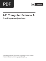 AP Computer Science A: Free-Response Questions