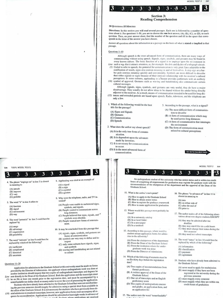 BARRON Reading Model Test 2 | PDF