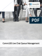 Comm100 Live Chat Queue Management: 100% Communication, 100% Success