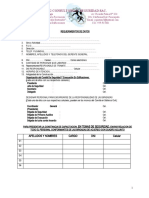 Requisito de datos para DEFENSA CIVIL  - Para 4J&G