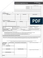 Investment Form Template