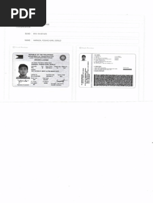 Drivers License Temporary ID