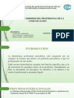 Derechos y Deberes Del Comunicador - Trabajo Grupal