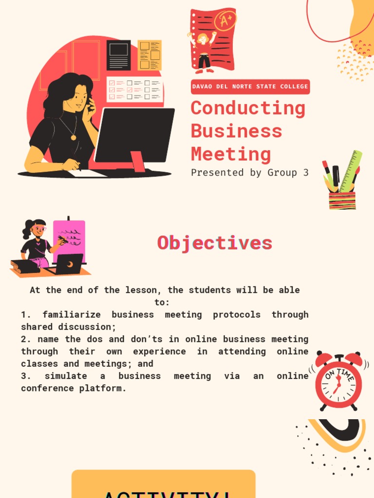Effective Online Business Meeting Guide | PDF | Communication | Cognition