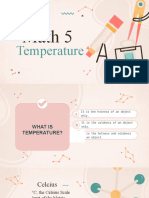 Math 5: Temperature