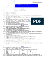 12 Đề thi thử học kì 1 môn Hóa lớp 9 năm 2020 - 2021 chọn lọc