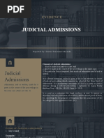 Evidence: Judicial Admissions