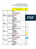 Jadual Golongan III Angkatan 30, 31, 32 & 33 Tahun 2022