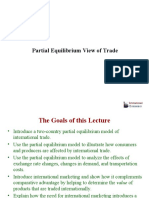 Partial Equilibrium View of Trade: International