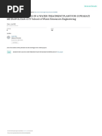 Design of Unit Sizes of A Water Treatment Plant For Guwahati METROPOLITAN CITY School of Water Resources Engineering