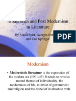 Modernism and Postmodernism in Literature: Key Themes and Authors
