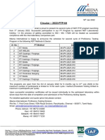 Launching of 2022-01-PTP Cycle (2022-PTP-04 - 18-01-2022)