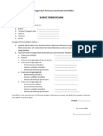 Form Surat Pernyataan Menggunakan Perencana Konstruksi Bersertifikat
