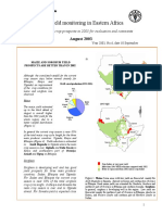 Crop yield monitoring in Eastern Africa