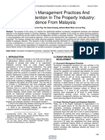 Succession Management Practices and Employee Retention in The Property Industry: Evidence From Malaysia