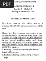 Statement of The Problem | PDF | Question | Qualitative Research