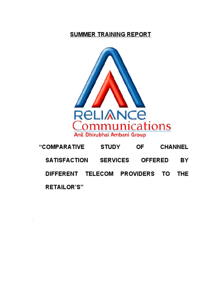 Reliance Communications PDF 3 G Access