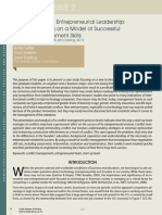 501 Enhancement of Entrepreneurial Leadership A Case Focusing On A Model of Successful Conflict Management Skills