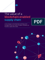 The Value of A Blockchain Enabled Supply Chain