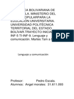 Angel Morales Seccion 5 Grupo 9 Cedula 31.611.093 Trabajo de Lenguaje y Comunicación