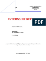 Internship Report: F.L.S.H.Sfax