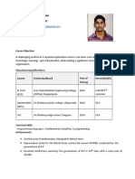 Marripudi Sandeep Kumar Contact No: +91 9573690342 Email:: Programming Languages: Fundamentals of Python, C Programming