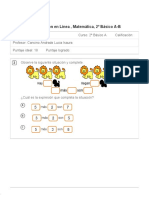 1°prueba - Linea Matematica Segundo