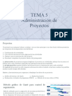 Tema 5 Administración de Proyectos