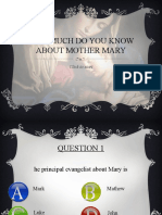 Mother Mary Quiz