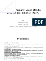 Narendra Kumar v. Union of India: 1960 AIR 430: 1960 SCR (2) 375
