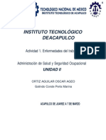 Enfermedades de trabajo en el Instituto Tecnológico de Acapulco