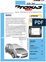 CD 36 ÉDITO ATTENTION. Magazine d information de l outil de Diagnostic Citroën P.2 NOUVEAUTÉS C4 PICASSO C2