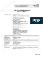 Recruitment and Selection: Reference No. W16.1