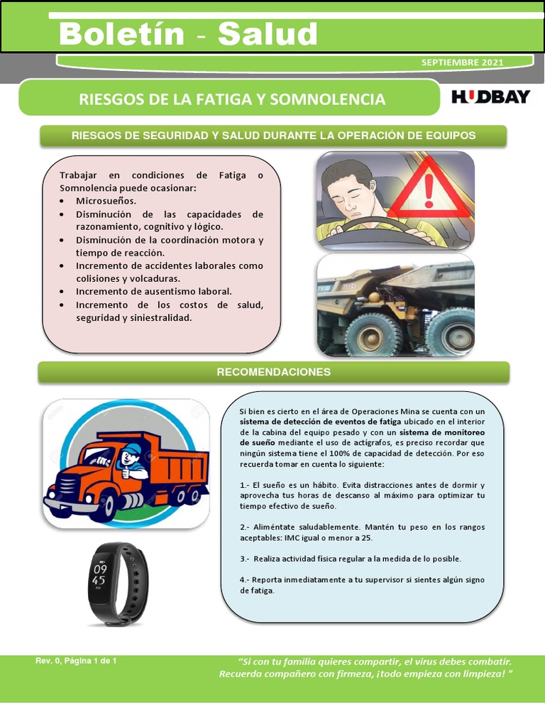 Prevención de Fatiga y Somnolencia Laboral | PDF | Salud y bienestar